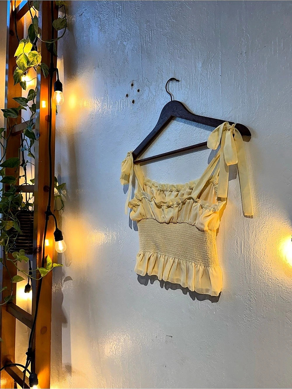 Wilfred Ballad Camisole Yellow Smocked